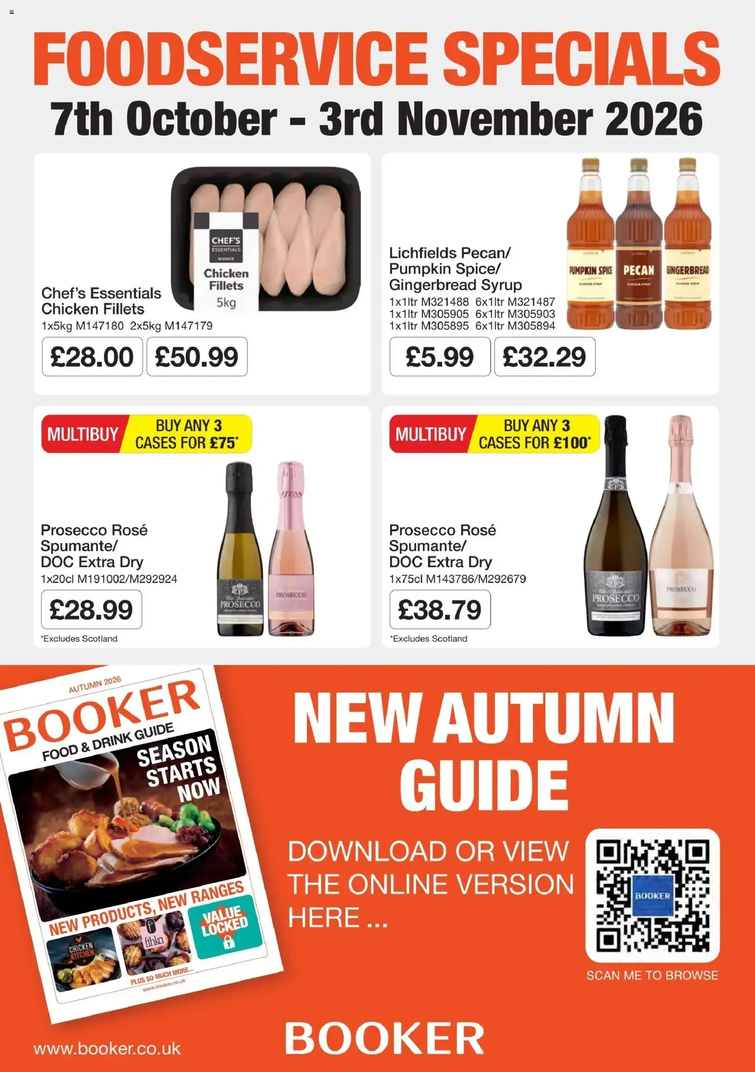 Booker Wholesale - NP9 Foodservice Specials