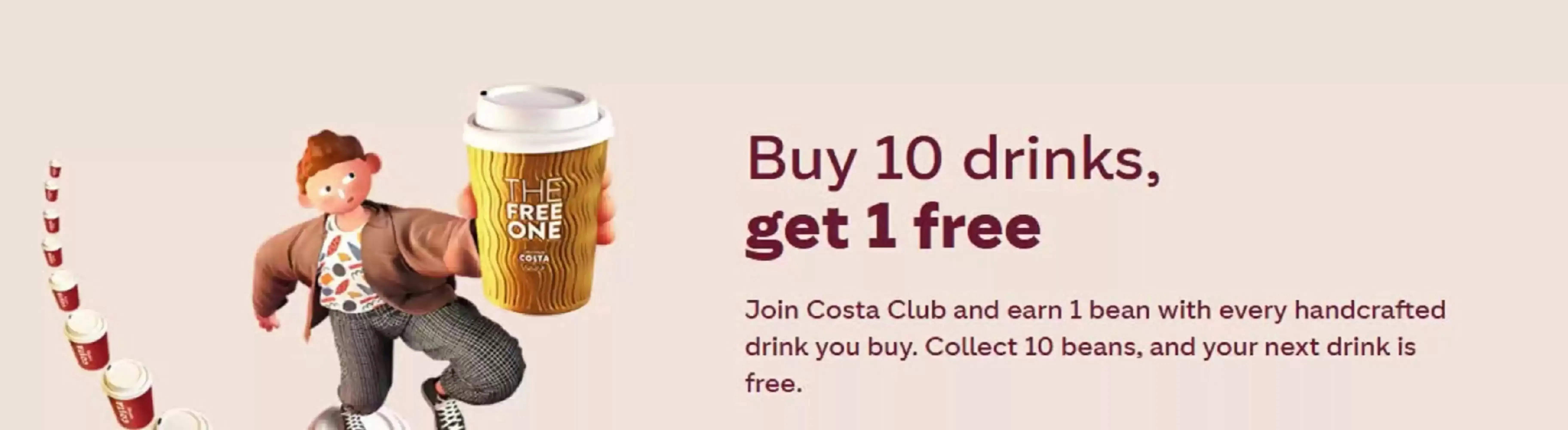Costa Coffee leaflet