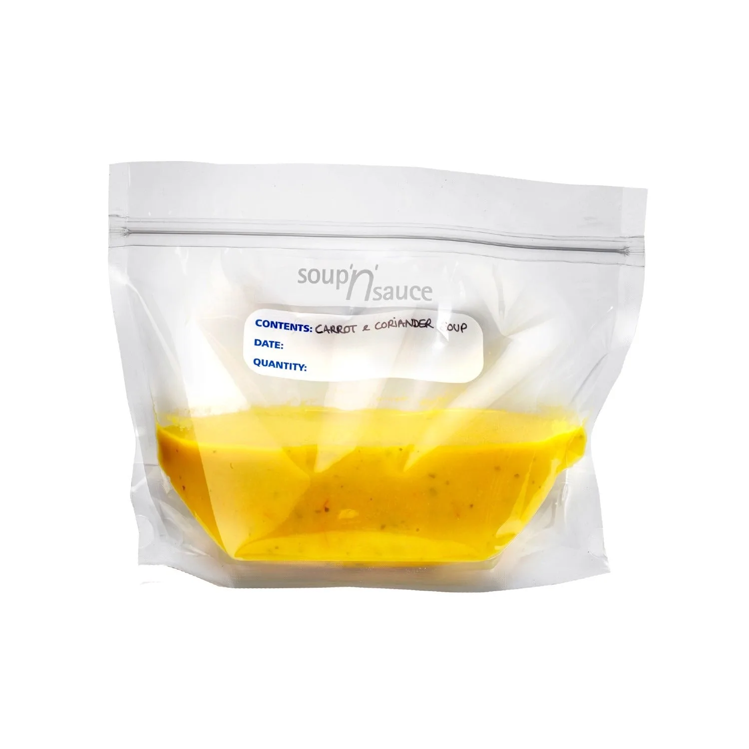 20 Soup n Sauce Press Seal Freezer Bags 1L