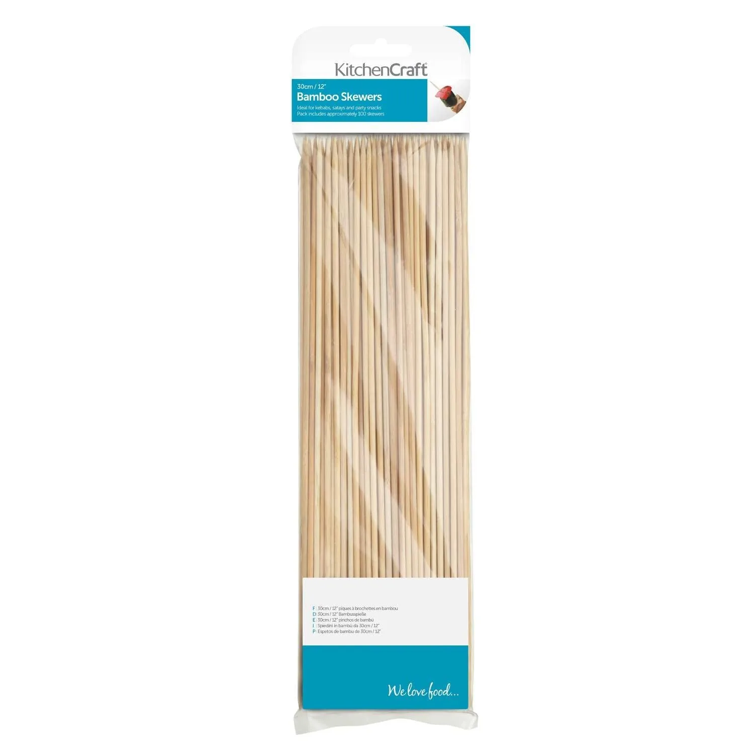KitchenCraft 30cm Bamboo Skewers