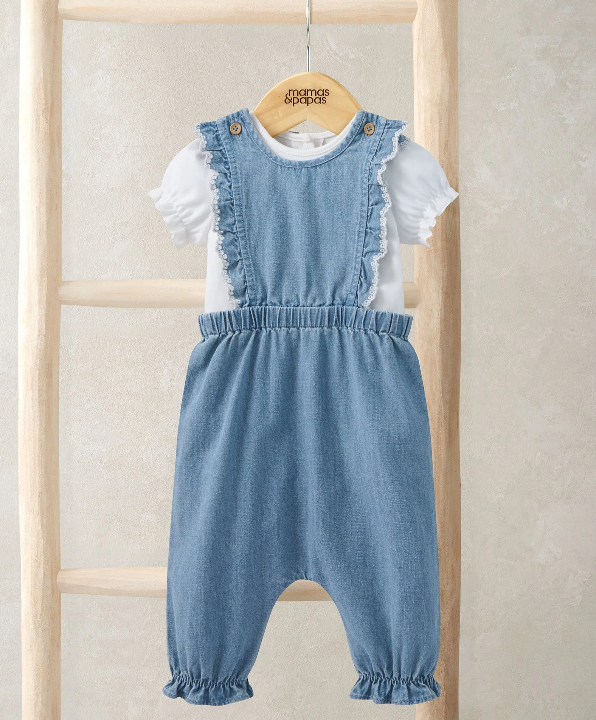 Chambray Dungarees and Bodysuit