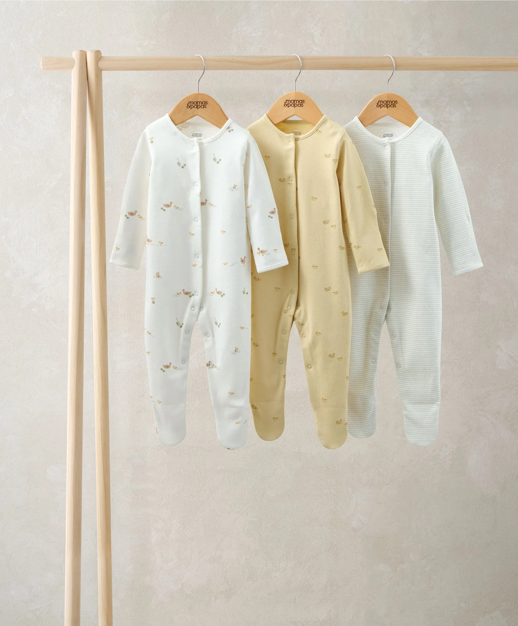Duckling Sleepsuits (Pack of 3)