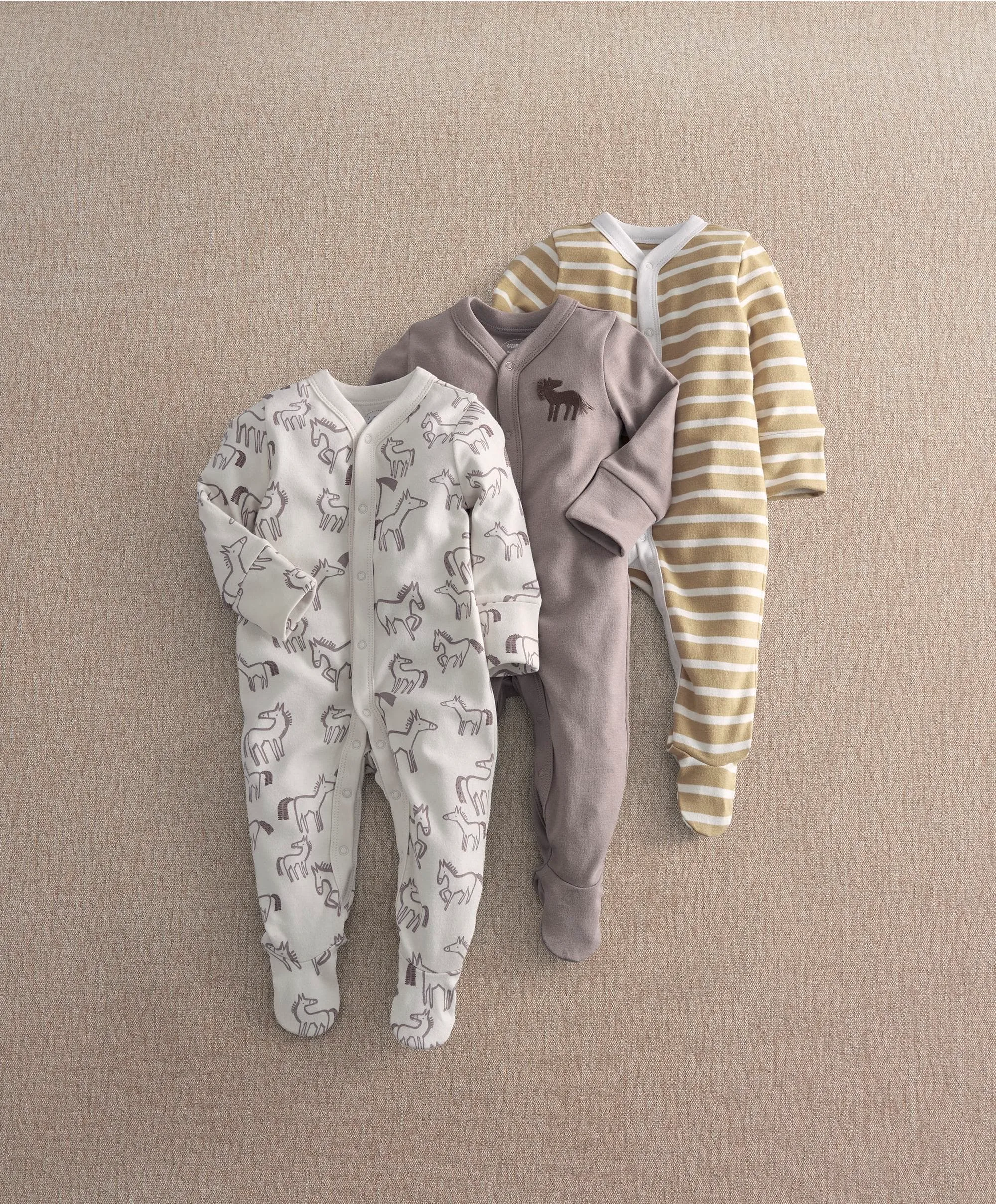 Hobby Horse Sleepsuits (Pack of 3)