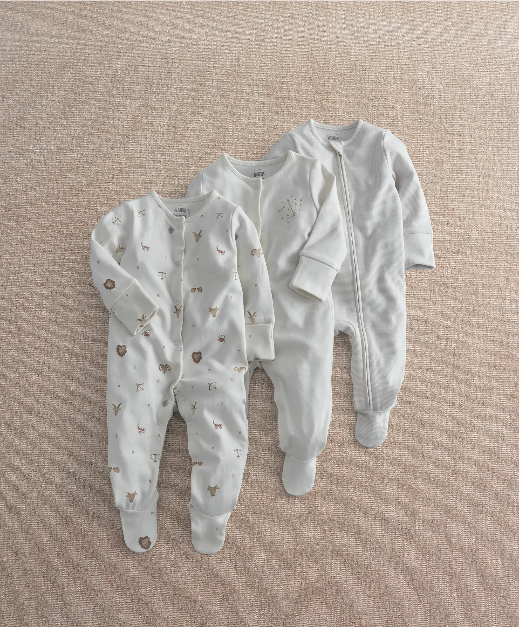 Horoscope Sleepsuits (Pack of 3)