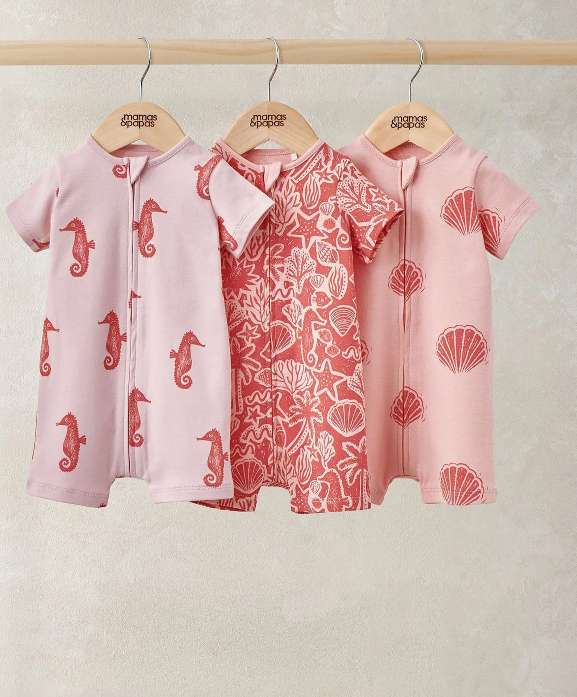 Seahorse Rompers (Pack of 3)