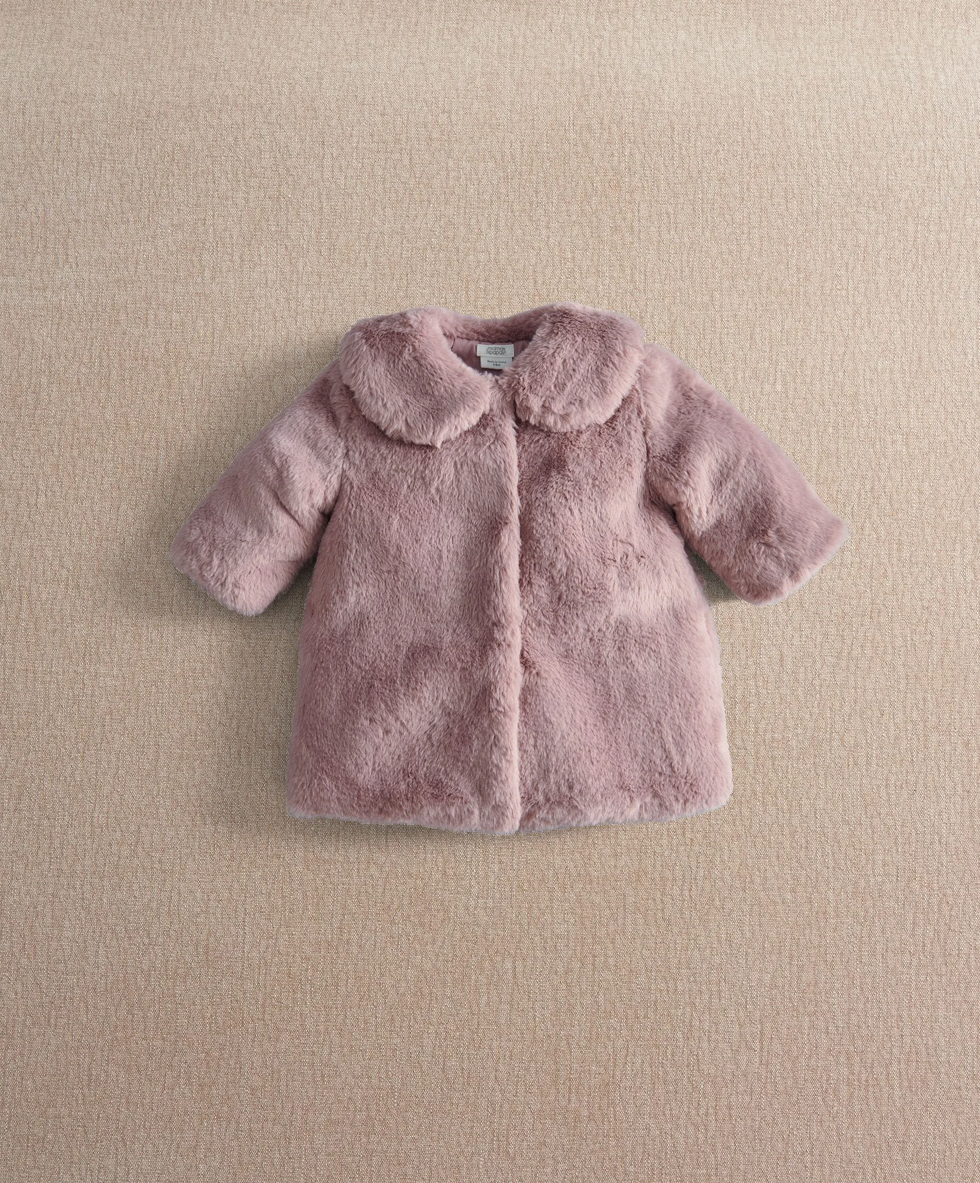 Fluffy Pink Faux Fur Coat