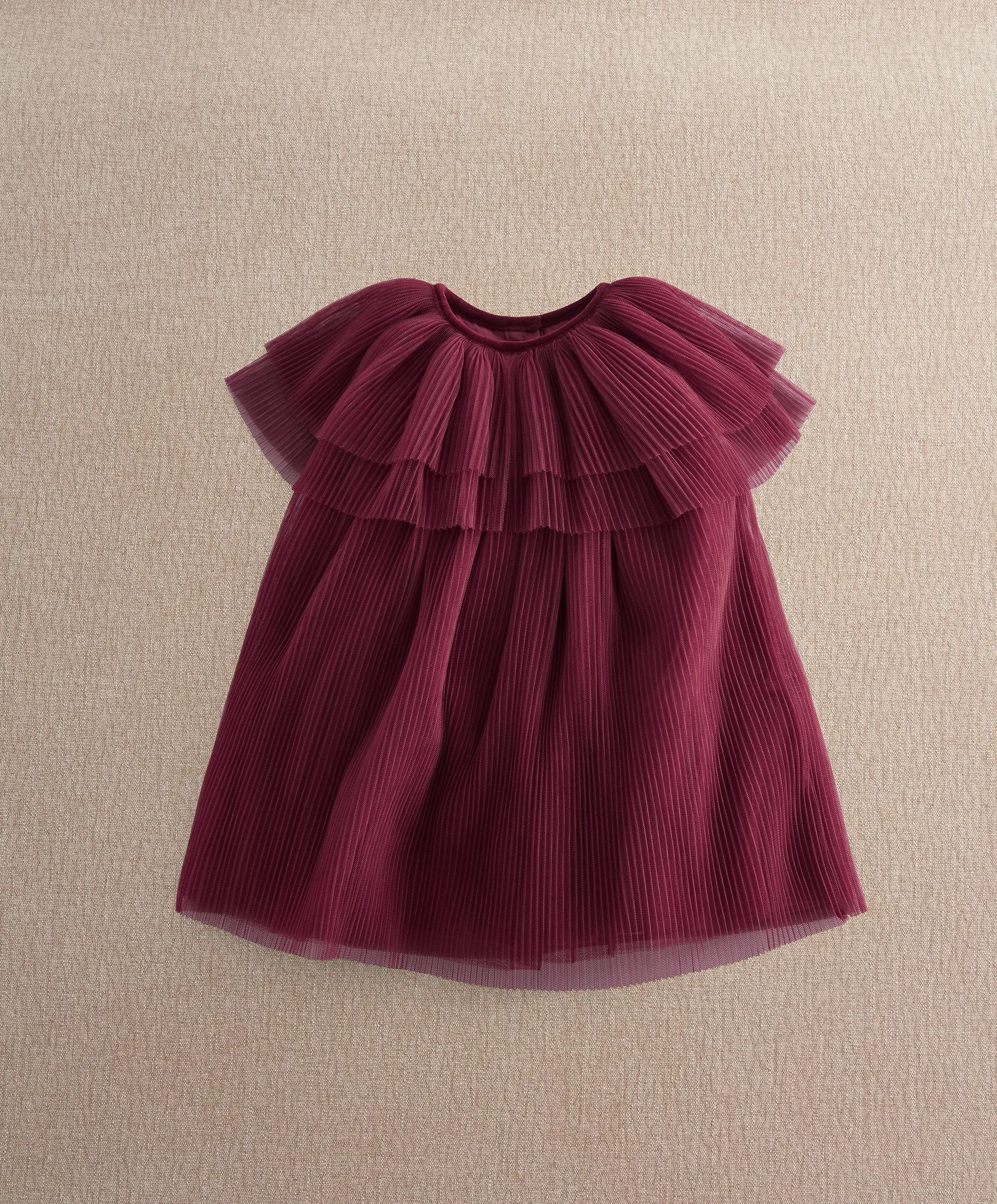 Pleated Cape Dress