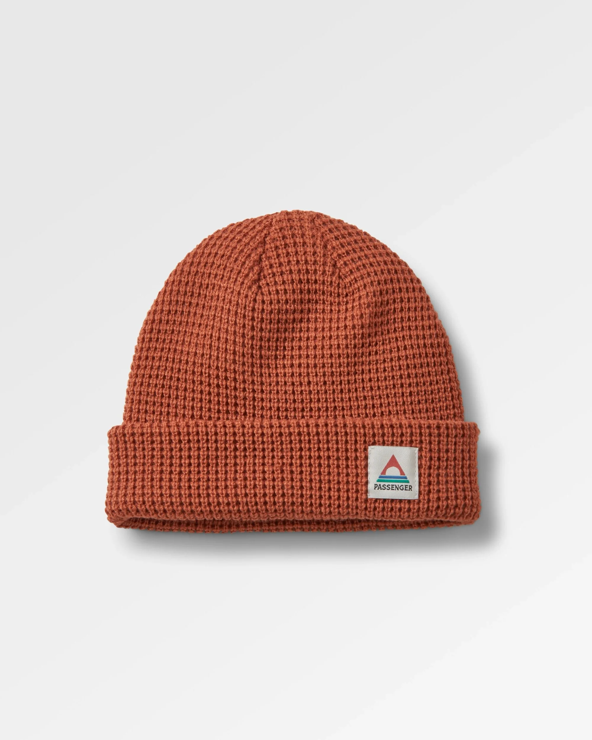 Moss Double Layer Waffle Beanie - Baked Clay