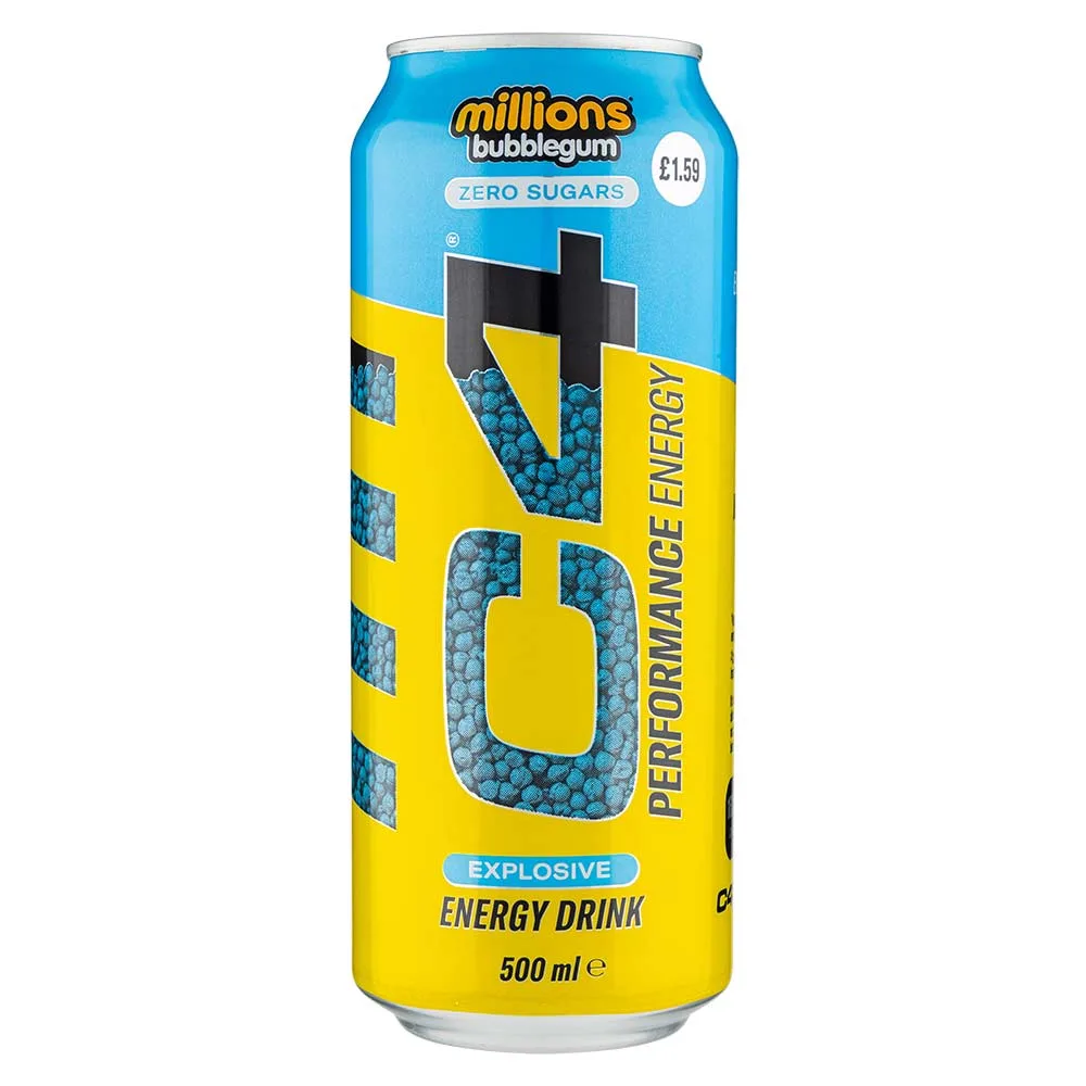 C4 Energy Drink Millions Bubblegum Flavour 500ml