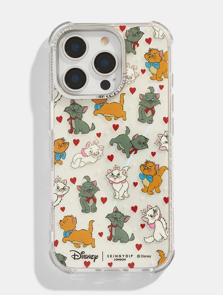 Disney Aristocats Ditsy Heart Shock iPhone Case