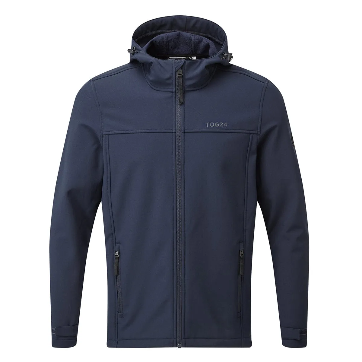 Feizor Mens Shower Resistant Softshell Hooded Jacket - Navy